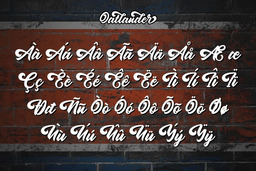 Oatlander Font preview 10
