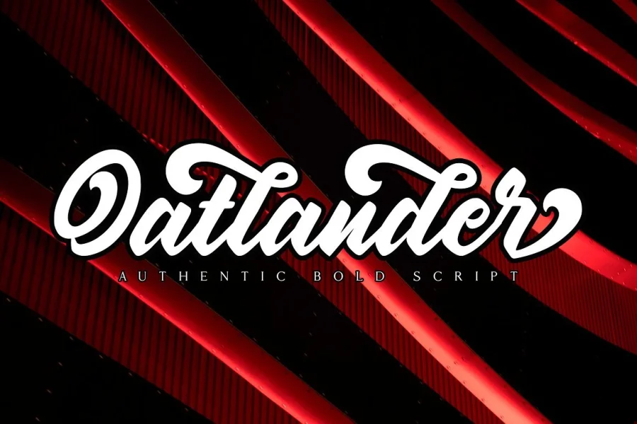 Oatlander Font preview 12