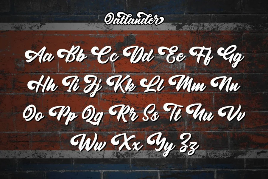 Oatlander Font preview 9