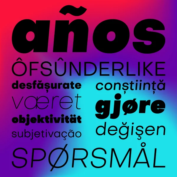 Objectivity Font Family preview 2