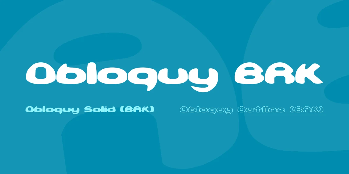Obloquy BRK Font Family