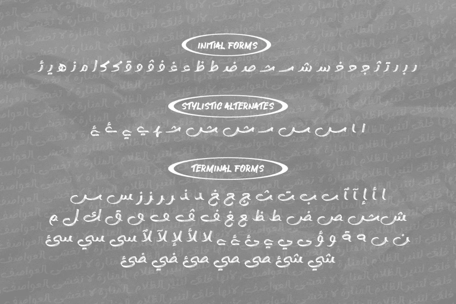 Ocean Brush Arabic DEMO Font preview 6