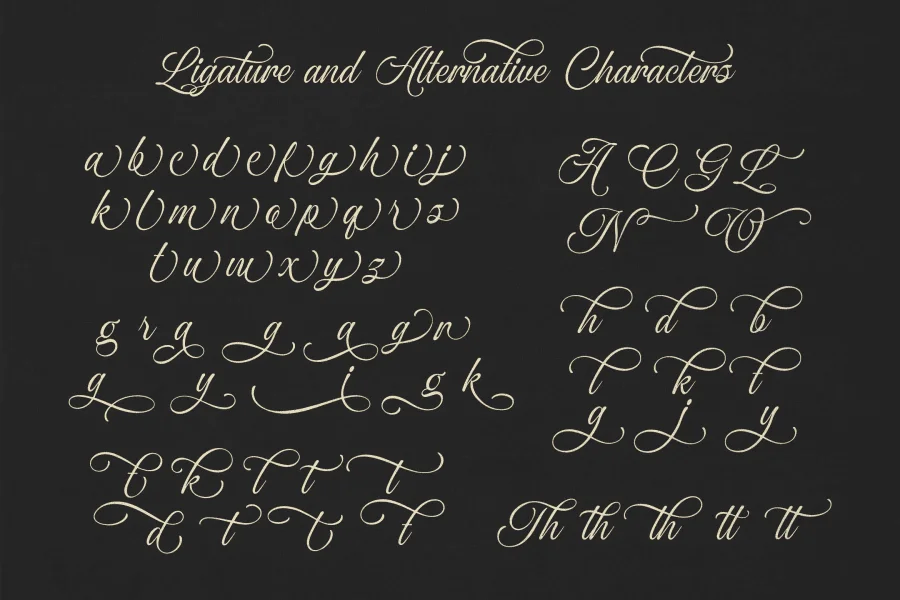 Ocean Delight Font preview 11
