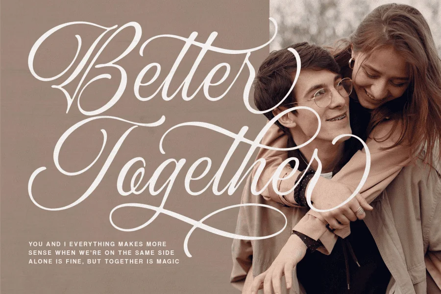 Ocean Delight Font preview 3
