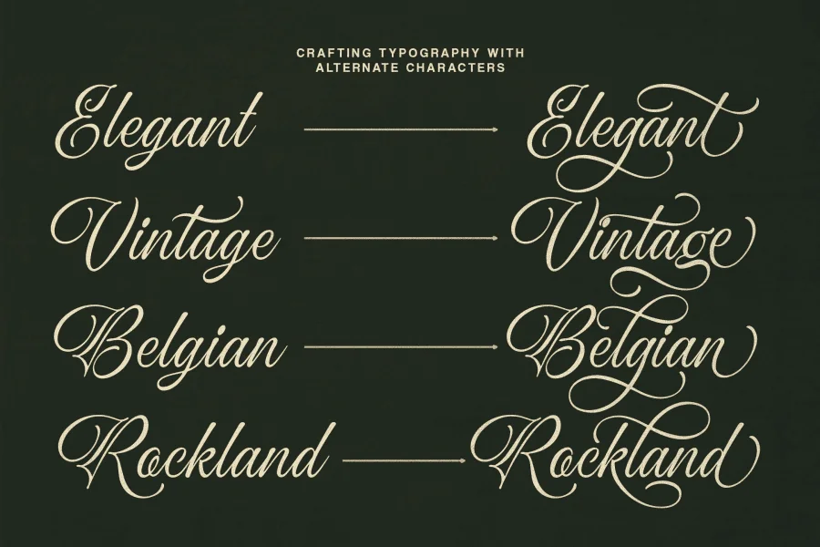 Ocean Delight Font preview 9