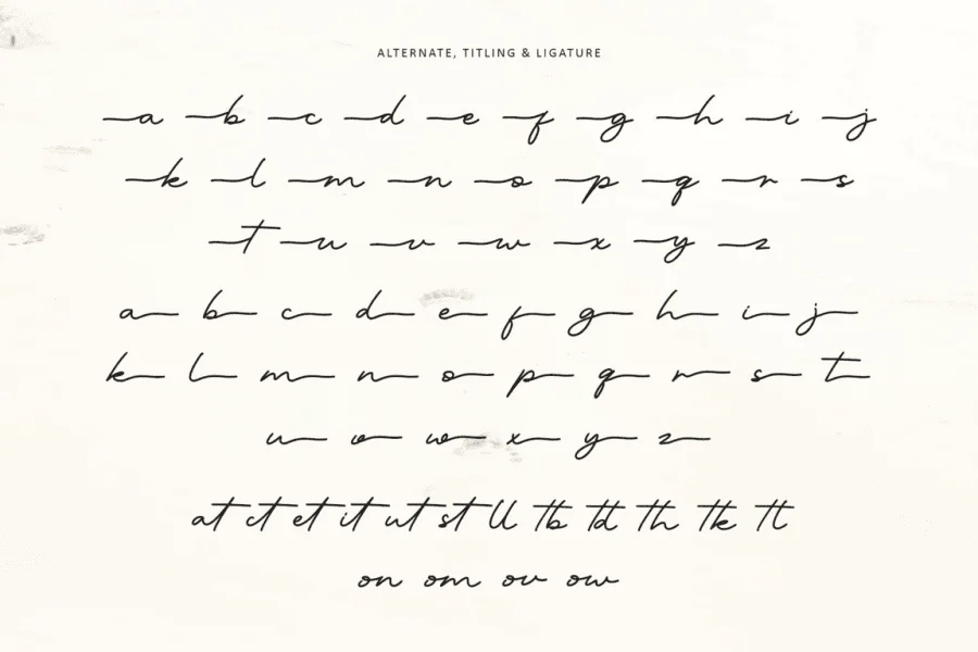 Ocean Trace-Personal use Font preview 12