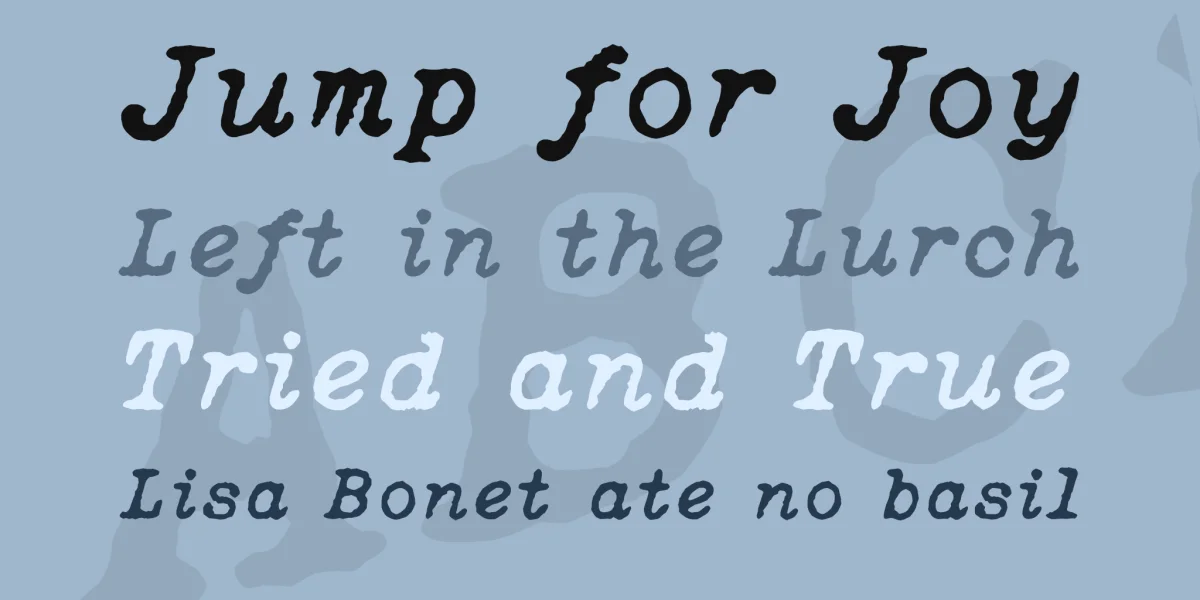 Oceanside Typewriter Font preview 3