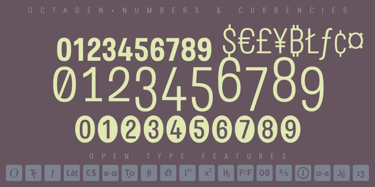Octagen Font Family preview 4