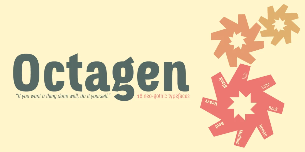 Octagen Font Family preview 5