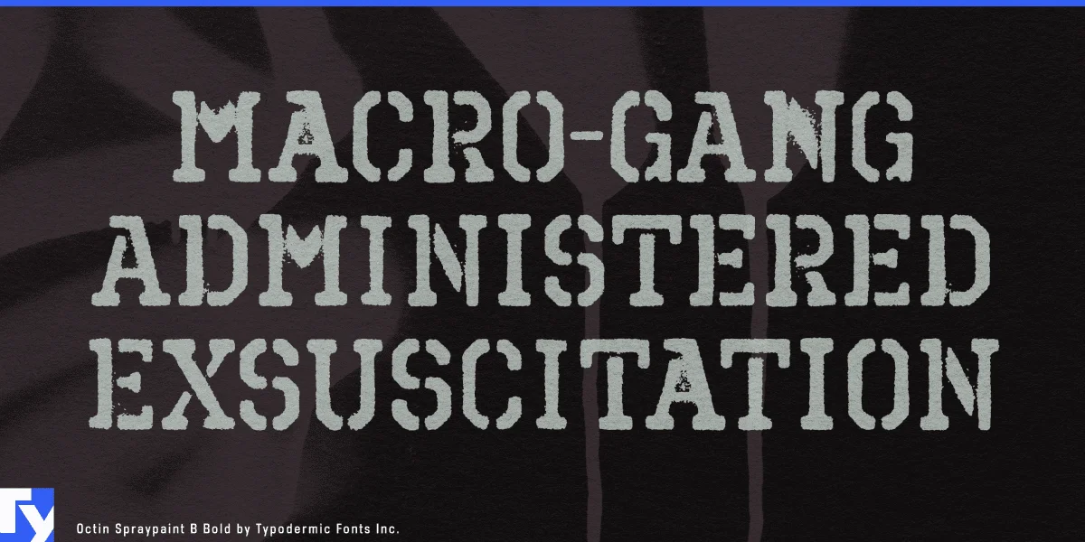 Octin Spraypaint Font preview 4