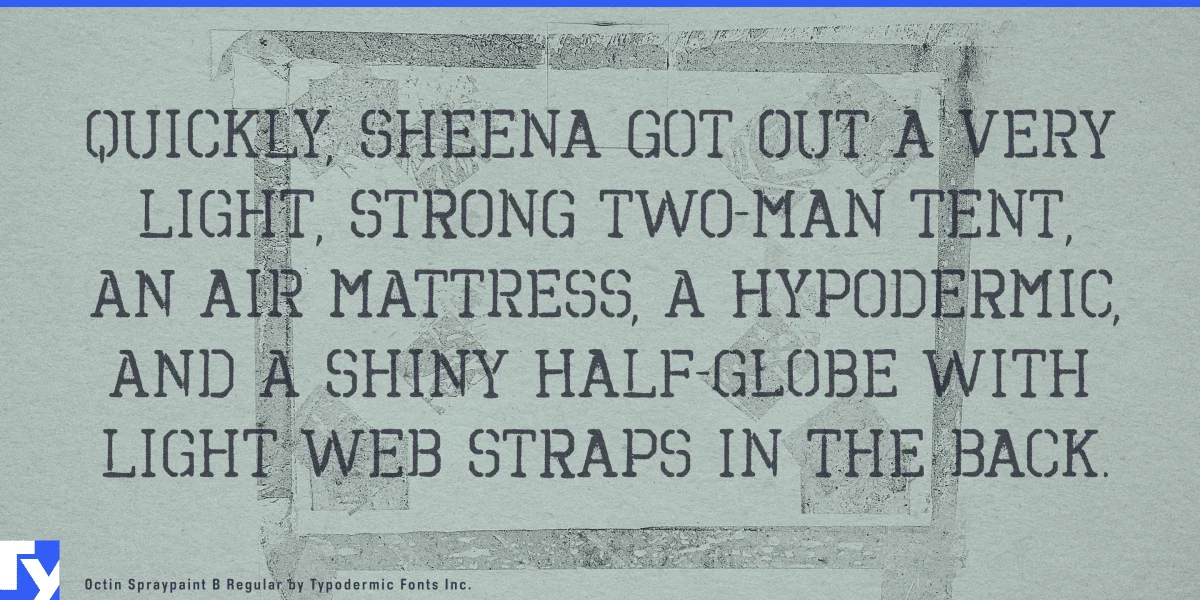 Octin Spraypaint Font preview 5