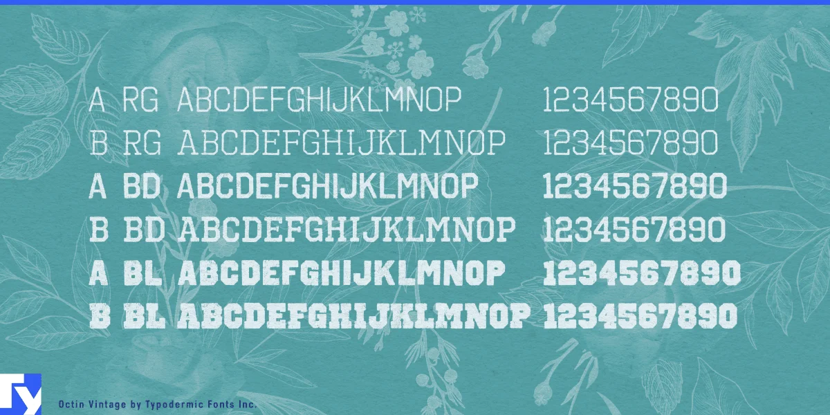 Octin Vintage Font preview 2