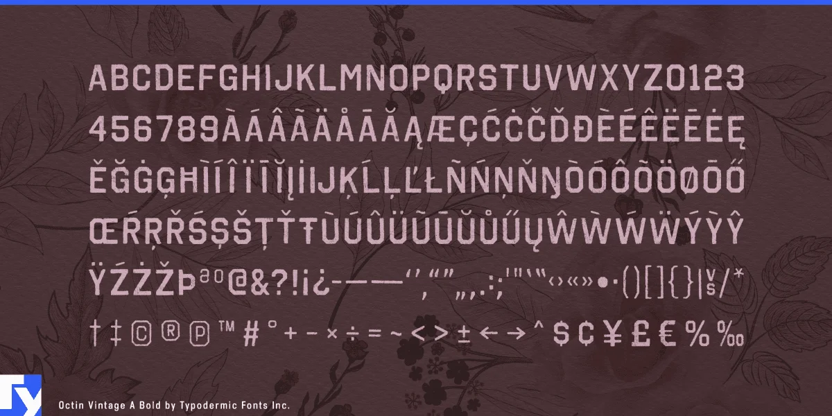 Octin Vintage Font preview 7