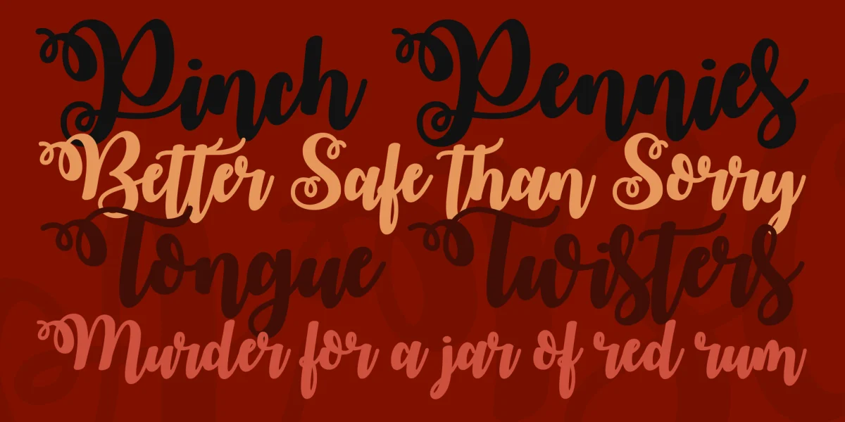 October Twilight Font preview 4