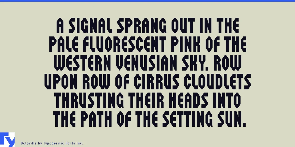 Octoville Font preview 2