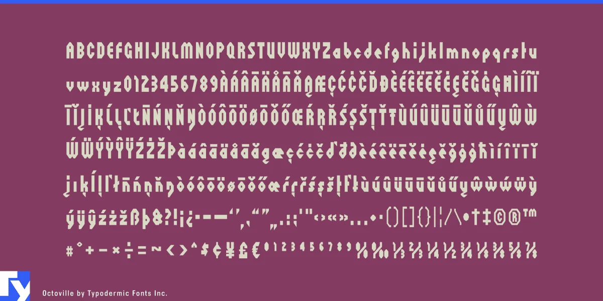 Octoville Font preview 3