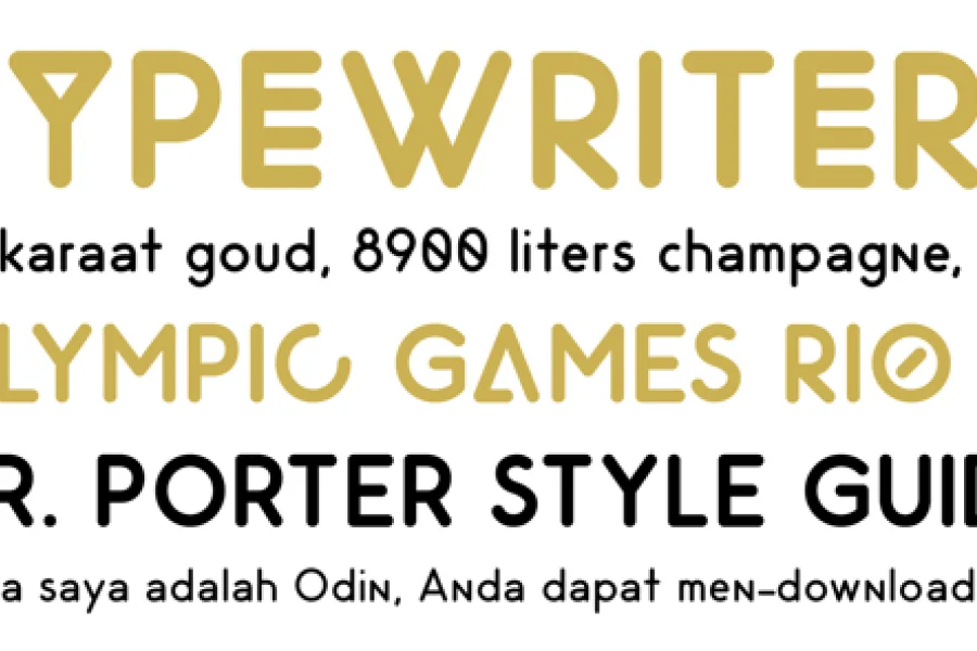 Odin Rounded Font Family preview 3