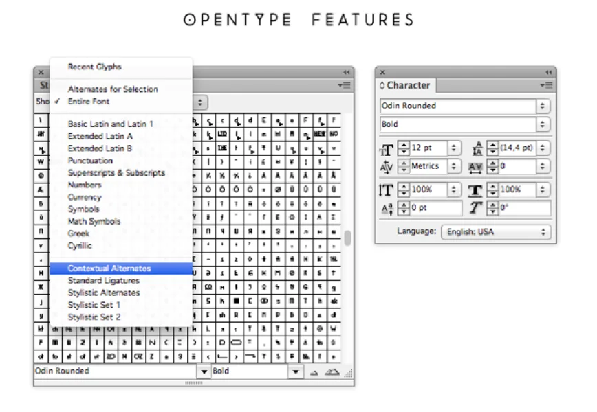 Odin Rounded Font Family preview 4