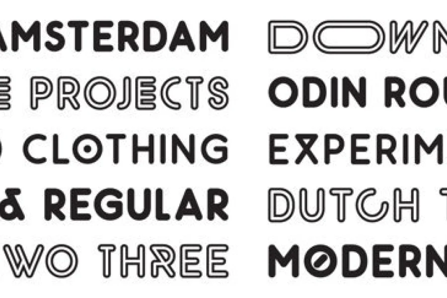 Odin Rounded Font Family preview 5
