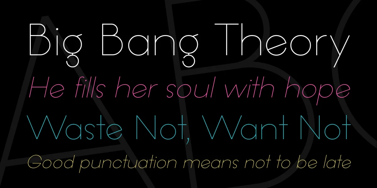 Offerings Font Family preview 4