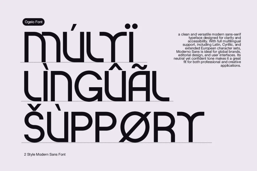 Ogelo DEMO Font preview 4