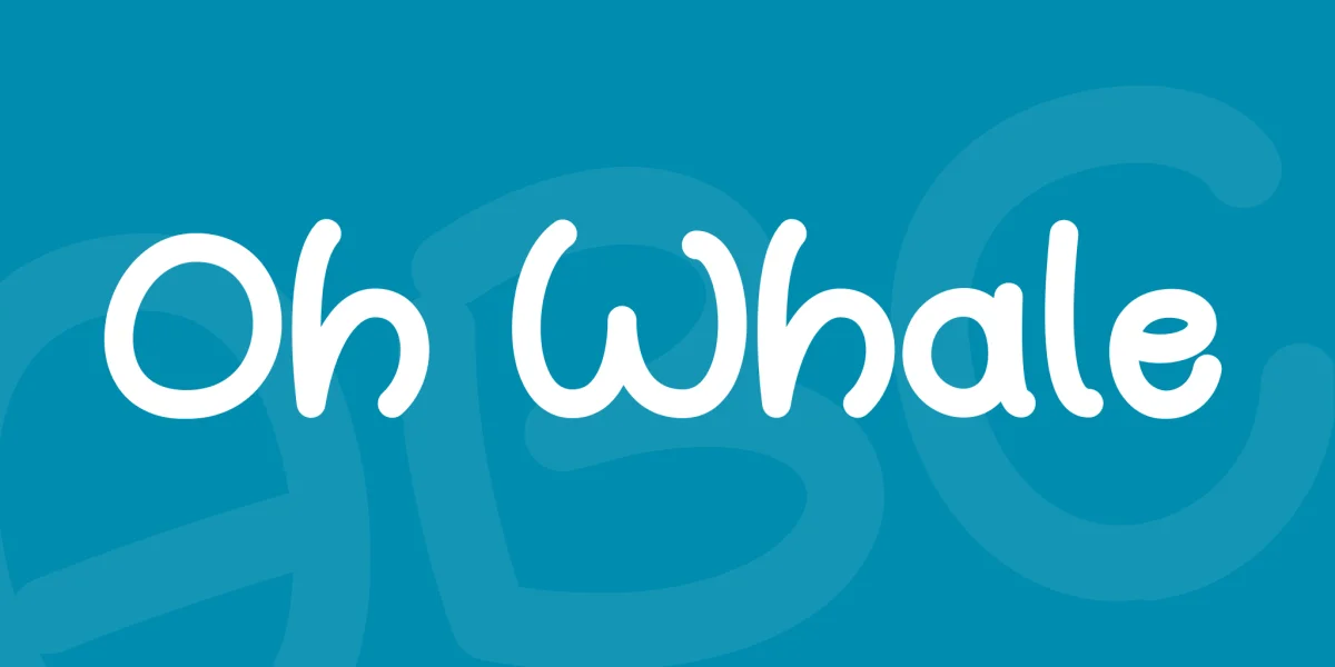 Oh Whale Font preview 5