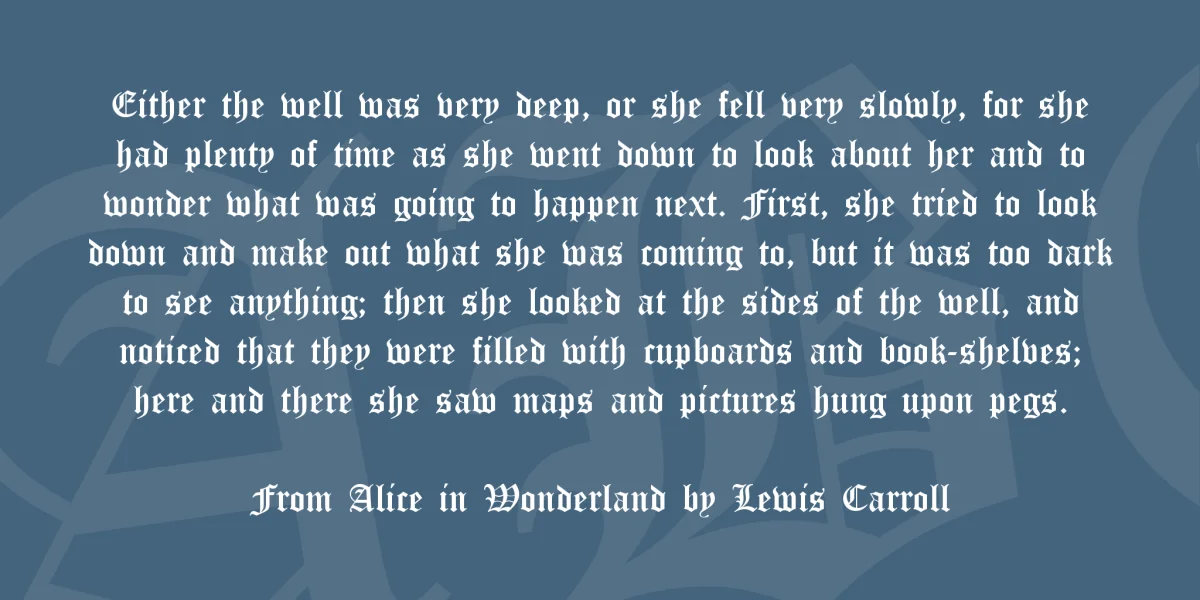 Old English Five Font preview 3