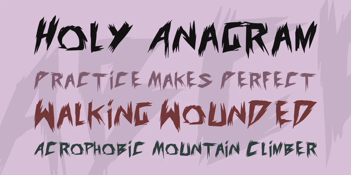 old evils Font preview 2
