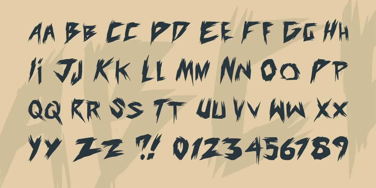old evils Font preview 3