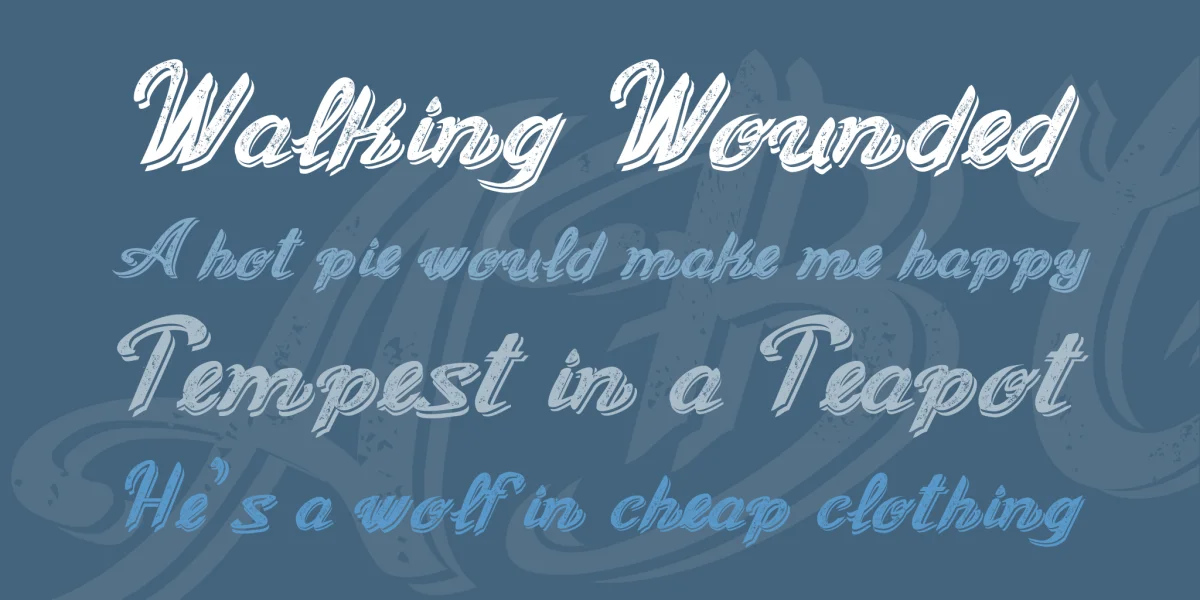 Old Figaro Cursive Font preview 3