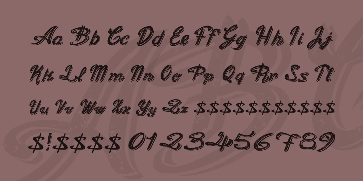 Old Figaro Cursive Font preview 4