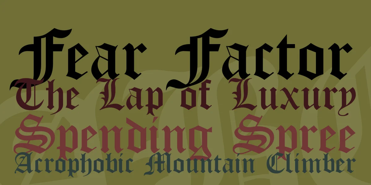 Old London Font Family preview 2