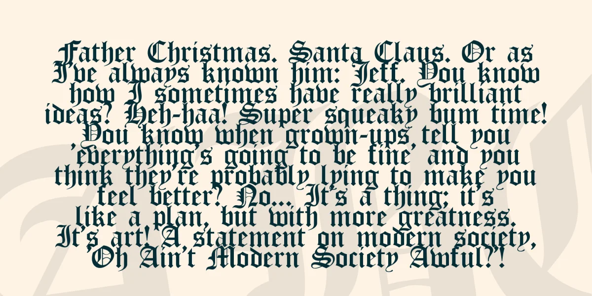 Old London Font Family preview 3