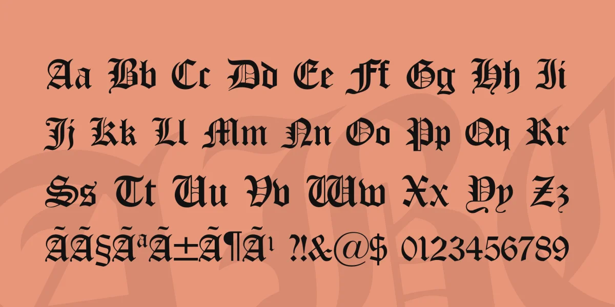 Old London Font Family preview 4