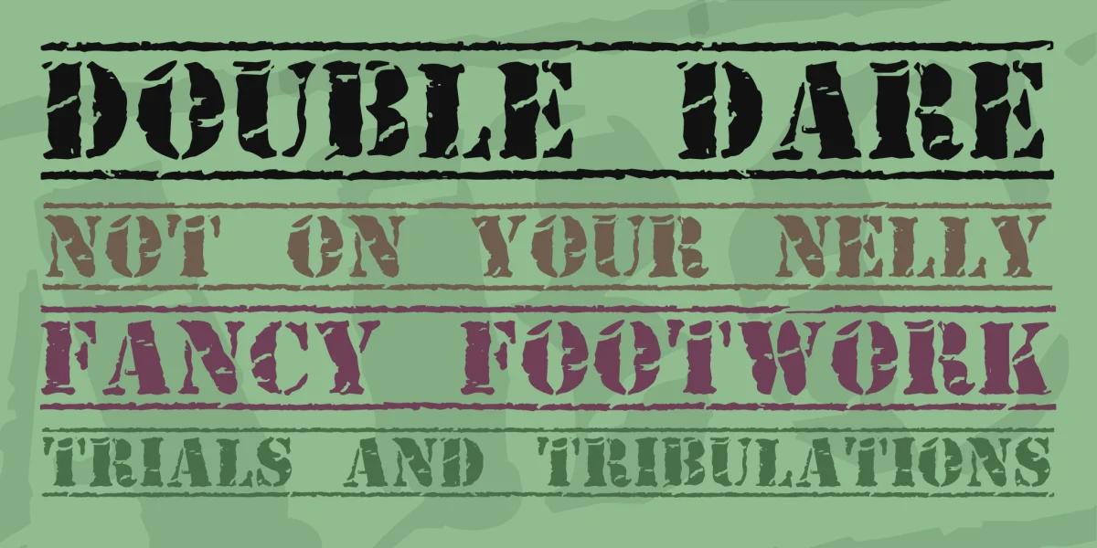 Old Stamper Font preview 2