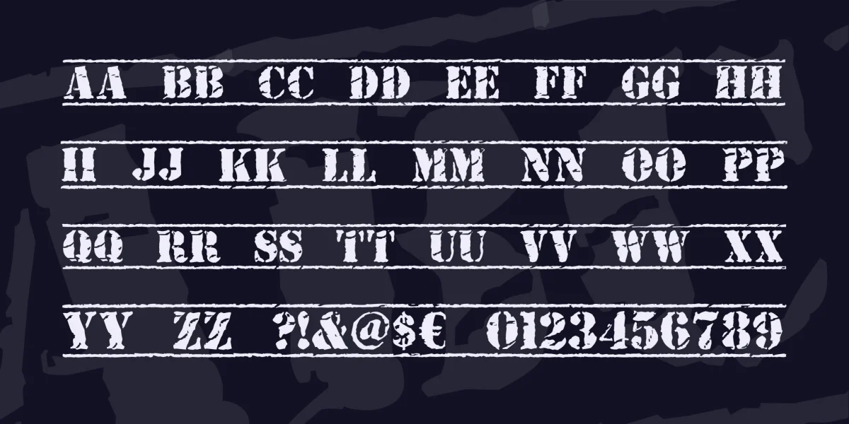 Old Stamper Font preview 3