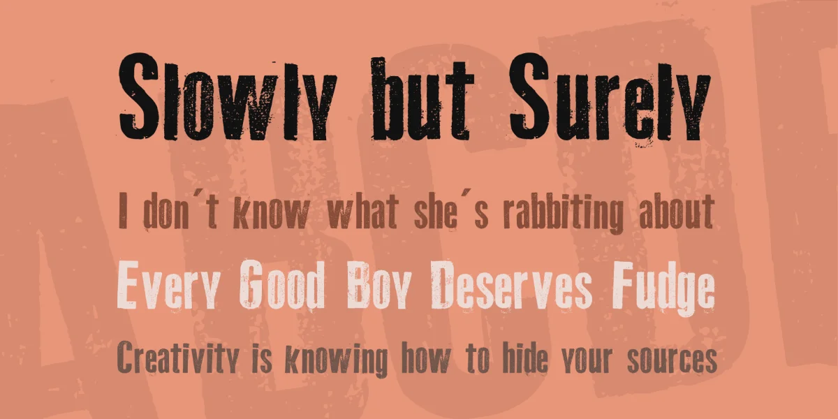 Old Typography Font preview 2