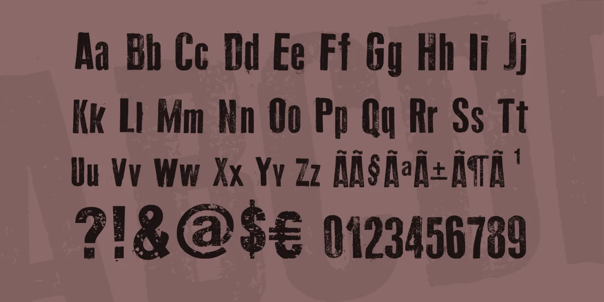 Old Typography Font preview 3