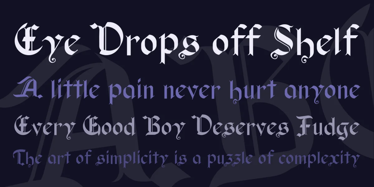 Old Wise Lord Font preview 2