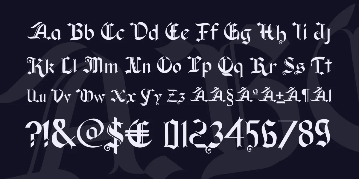 Old Wise Lord Font preview 4