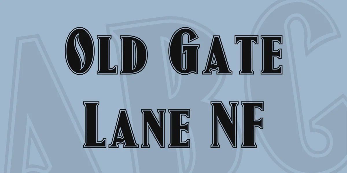 Old Gate Lane NF Font