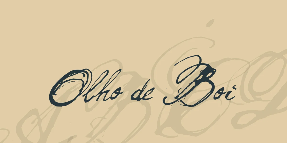 Olho de Boi Font preview 2