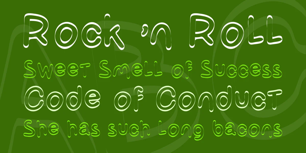 OlivesOutline Font preview 3