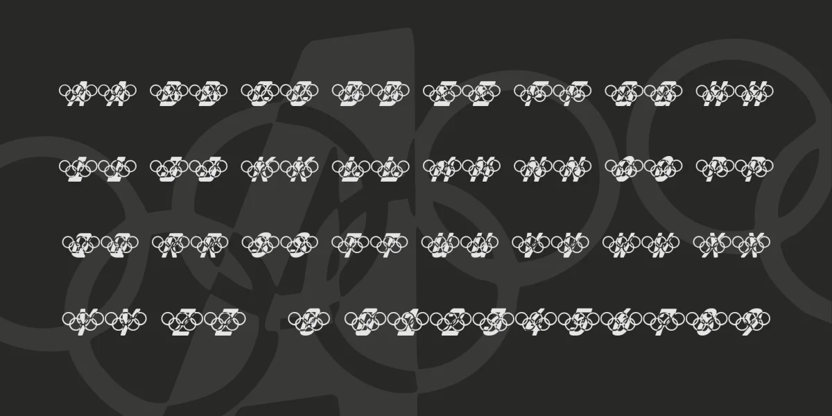 Olympia 2000 Font preview 2