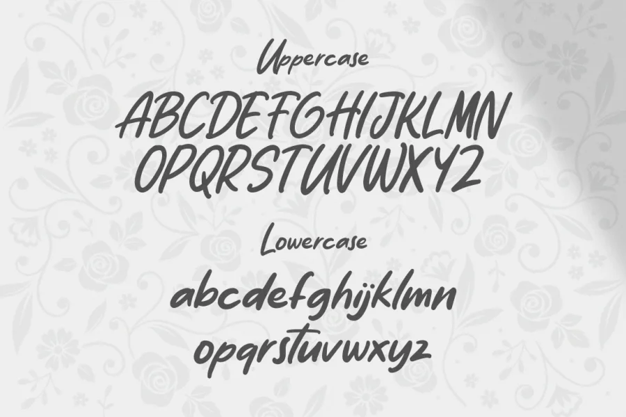 On My Way Font preview 2