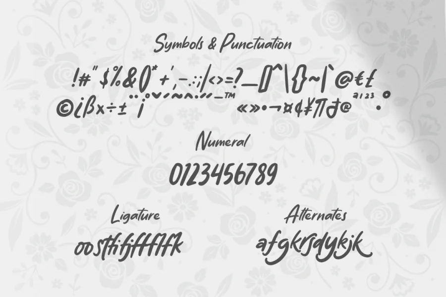 On My Way Font preview 3