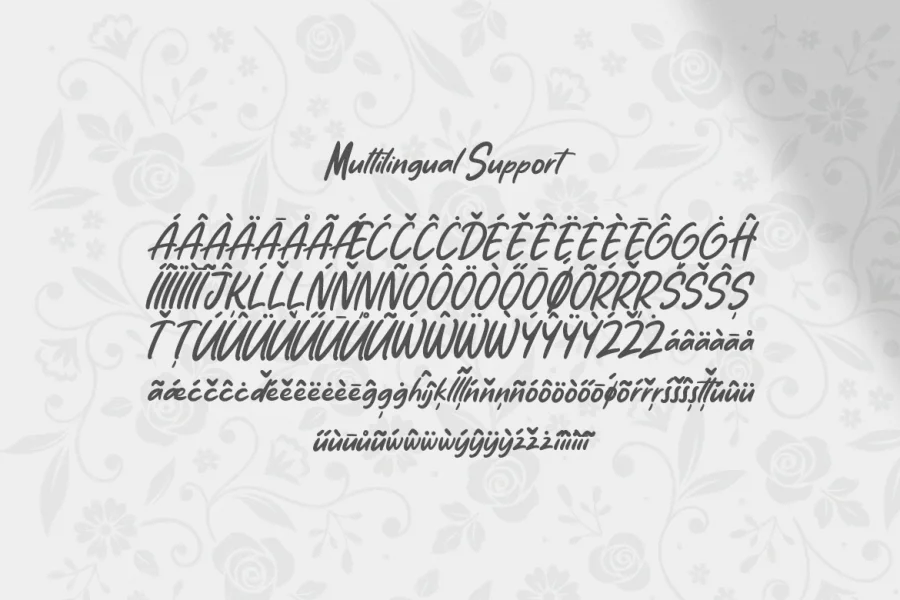 On My Way Font preview 4