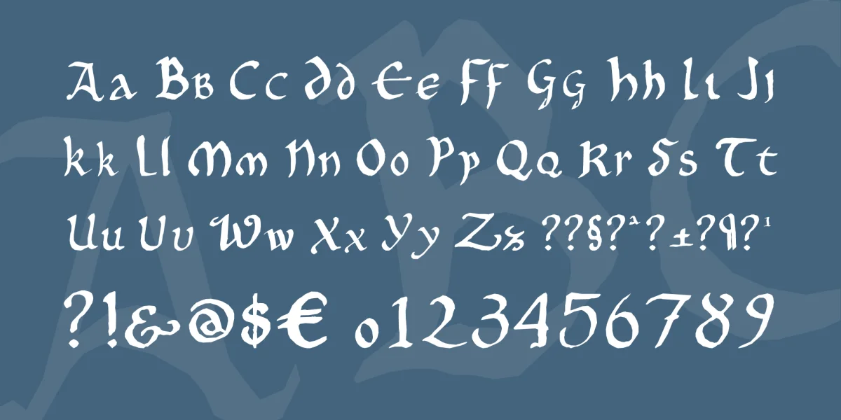 Onciale PhF Font preview 4