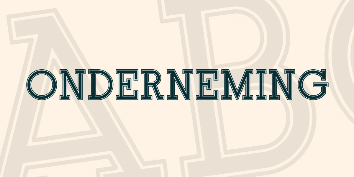 Onderneming Font Family