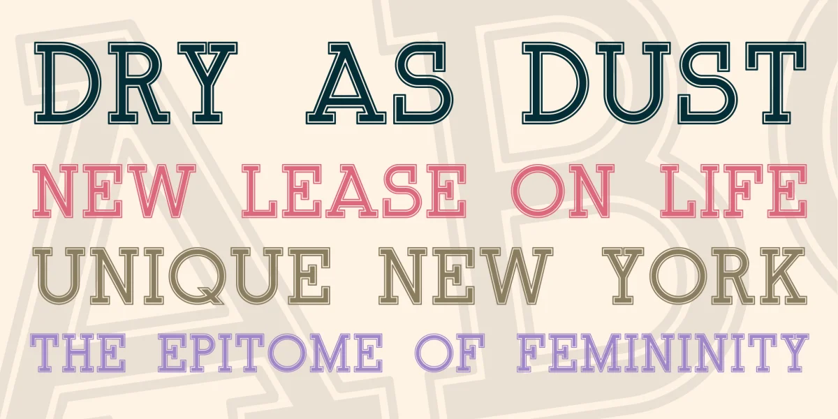 Onderneming Font Family preview 2